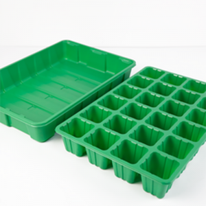 พลาสติก PS Mini Green House Seed Nursery Tray, ถาดงอกงอกขายส่งพร้อมฐานโดม/ฐาน