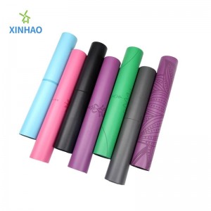 พิมพ์หรือ Asana Line PU Rubber Yoga Mat Wholesale รองรับโลโก้และลวดลายที่กำหนดเองเป็นมิตรกับสิ่งแวดล้อมที่ไม่เป็นพิษกีฬากีฬาไม่ใช่ลื่นปูยาง...
