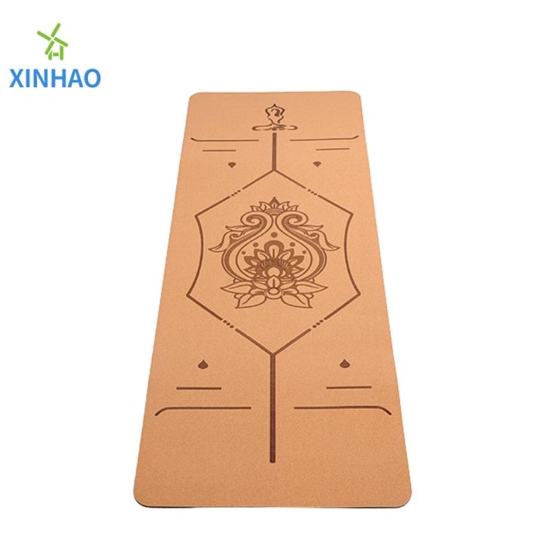 Amazon ขายดีที่สุดสำหรับ Cork TPE Yoga Mat Wholesale, 4mm/5mm/6mm/8mm TPE Cork Mat โยคะที่ไม่ใช่ลื่น, รองรับโลโก้หรือพิมพ์ที่กำหนดเอง