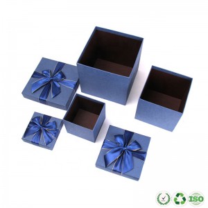 กล่องของขวัญกระดาษงานฝีมือรีไซเคิลแบบกำหนดเอง