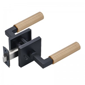 S7132 ล็อคประตูรูปสี่เหลี่ยมจัตุรัสคุณภาพสูงคุณภาพสูงด้ามจับคันโยกแบบ knurled ที่ทันสมัย