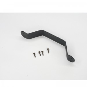 ชุดที่จับประตูโรงนา BH003 ที่จับเหล็กดึงเหล็กสีดำสำหรับประตูโรงนาเลื่อนประตูโรงรถโรงเก็บของ