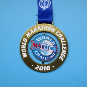 การออกแบบที่กำหนดเอง World Marathon Challenge Medal