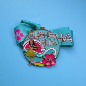 รางวัลเหรียญเคลือบฟันสีสันสดใสที่มีสีสัน