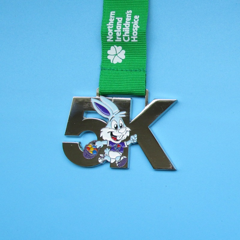 เหรียญกีฬาโลหะเหรียญที่กำหนดเองการแข่งขันสำหรับเด็กเหรียญน่ารักออกแบบ Rabbit Kid Medals