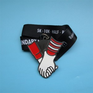 เหรียญไตรกีฬาออกแบบเหรียญโลหะผสมกีฬาของคุณเองด้วยริบบิ้น