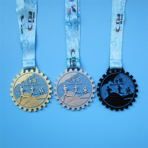 Award Marathon Running Metal Metal Medal