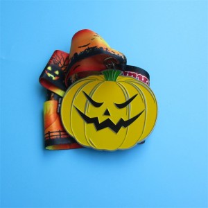 เหรียญเหรียญที่กำหนดเอง Halloween Festival Gift Metal Clam-Shell Folding Medals