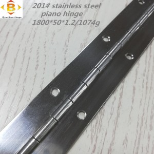 ขนาดมาตรฐานบานพับยาว 201#72 ‘’*2 สแตนเลสสตีลบานพับบานพับเปียโนแถวต่อเนื่องเปียโนบานพับเปียโนบานพับ