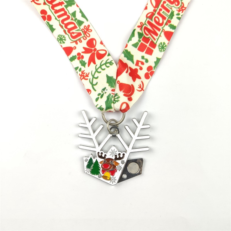 เหรียญเงิน SANTA SANTA MEDALS MEDALS CUSTIVE MEDALS สำหรับคริสต์มาส