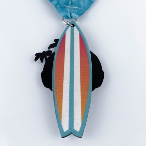 รางวัลเหรียญไม้โลหะไม้สำหรับวันหยุดฤดูร้อน