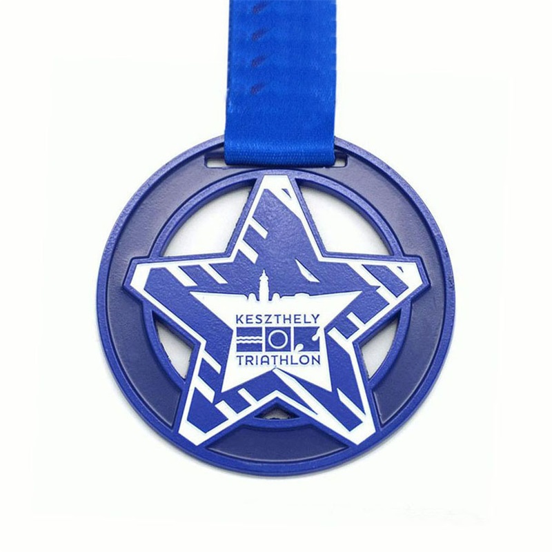 เมทัลเมทัลจารึก Cool Sport Medal Medal Triathlon Medals 3D