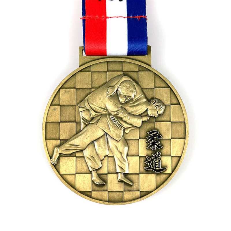 เหรียญโลหะหล่อ Kungfu เหรียญทอง Medalla de Kung Fu
