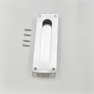 7.09 นิ้วการล้างนิ้วดึงนิ้วสำหรับประตูตู้เสื้อผ้าประตูกระเป๋า, มือจับประตูโรงนาเลื่อน, แปรงสแตนเลสประตูสี่เหลี่ยมดึงฮาร์ดแว...