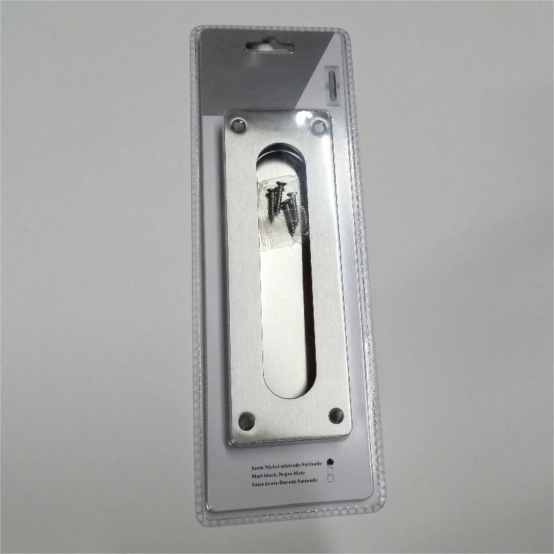 7.09 นิ้วการล้างนิ้วดึงนิ้วสำหรับประตูตู้เสื้อผ้าประตูกระเป๋า, มือจับประตูโรงนาเลื่อน, แปรงสแตนเลสประตูสี่เหลี่ยมดึงฮาร์ดแว...