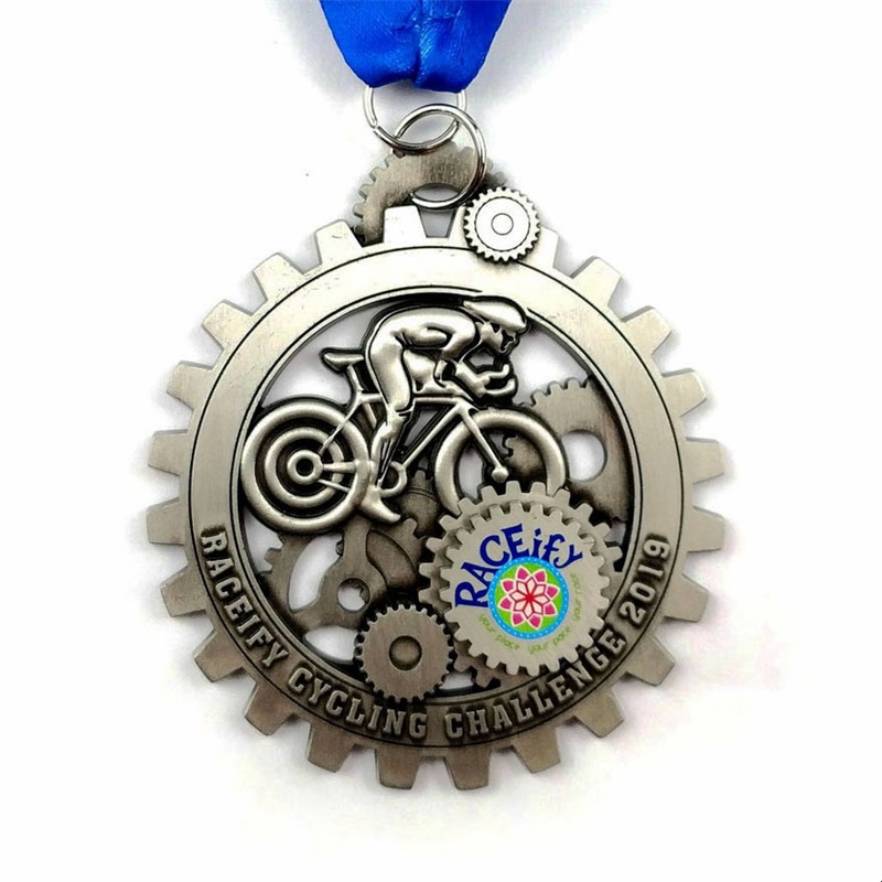 Gag ใหม่ Custom Metal 3D Cycle Series Medals Race Medals