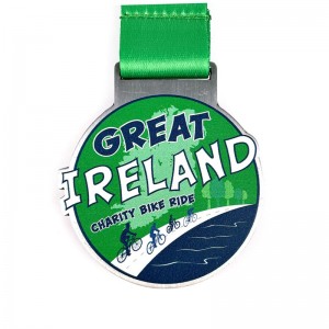 ถ้วยรางวัลและเหรียญที่กำหนดเองกีฬาทองคำกีฬาการขี่จักรยานทางทหาร