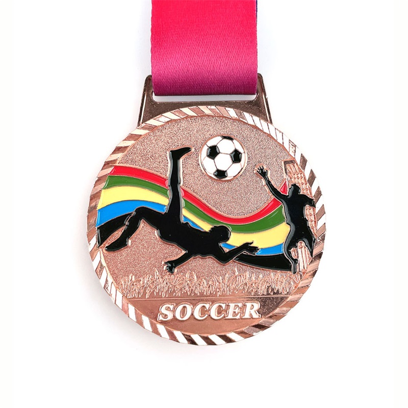 3D Custom Made Soccer Glitter Football Medal