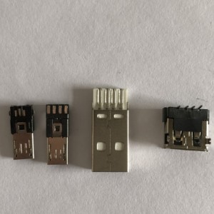usb-plated usb ประเภท A ซ็อกเก็ตหาง 3-in-1 พีซีอะแดปเตอร์ DIY