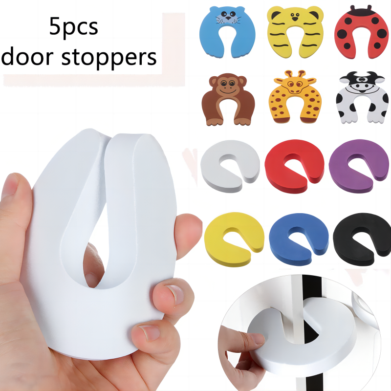 Eva Foam Child Custom Animal Security Manufacturing น่ารัก Slam Cartoon Safety Baby Finger Finger Guard ประตูยางหยุด