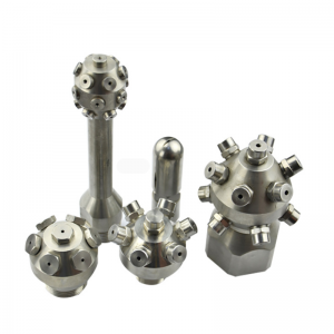 การทำความสะอาดแรงดันสูงกรวยสเปรย์ถังเจ็ทคอนเทนเนอร์ท่อกลองทำความสะอาดหัวฉีดสเปรย์หมุน