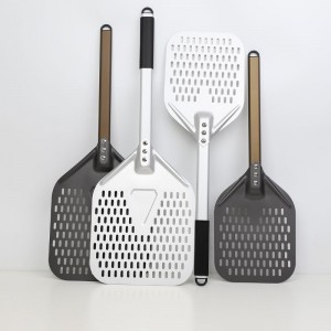 ด้ามอลูมิเนียมที่ถอดออกได้ anodized 8 นิ้ว 10 นิ้วอลูมิเนียมพิซซ่าพิซซ่าพิซซ่าพิซซ่าพิซซ่าพิซซ่าพิซซ่าพิซซ่าพิซซ่า