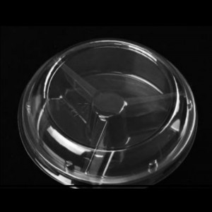 สาม-compartment สด-cut ผลไม้กล่องด้านล่าง 205*122*58 มม. HJ-160