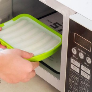 แม่พิมพ์ไส้กรอกซิลิโคนแบบnonstick สำหรับสุนัขร้อนโฮมเมดสุนัขร้อน DIY, BPA ฟรี, เตาอบและไมโครเวฟที่ปลอดภัยแม่พิมพ์แม่พิมพ์