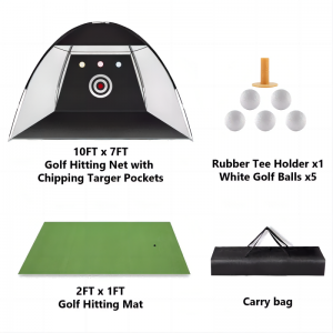 การฝึกเล่นกอล์ฟกลางแจ้งการตีอวนฝึกฝนการขับรถด้วยเสื่อ