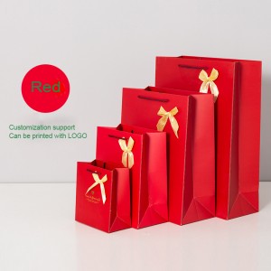 ถุงกระดาษของขวัญสีสันสดใส