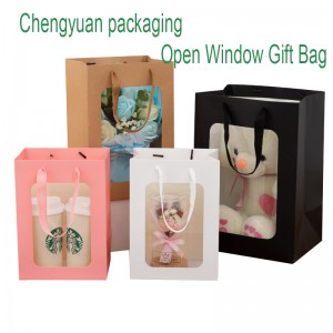 ถุงกระดาษของขวัญเปิดหน้าต่าง