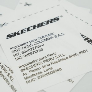 ฉลากเสื้อผ้าทอล้างฉลากน้ำ, การพิมพ์หน้าจอผ้าไหม, ฉลากทอ