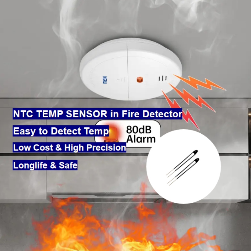 เซ็นเซอร์อุณหภูมิเทอร์มิสเตอร์ NTC ในเครื่องตรวจจับอัคคีภัย