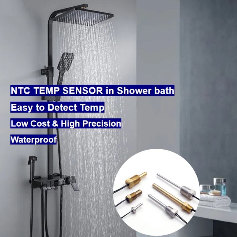 เซ็นเซอร์อุณหภูมิเทอร์มิสเตอร์ NTC ในฝักบัวอาบน้ำแบบดิจิตอล