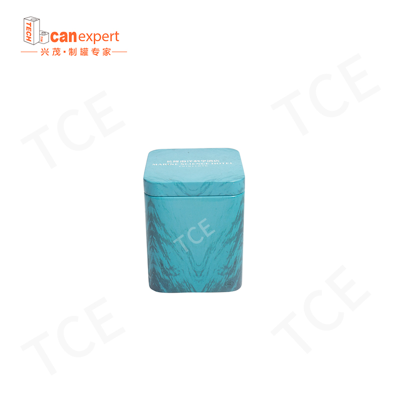 TCE-New Design Tin Gift Box Packaging Cans 0.28mm Square Craft Gift Gift Tin Can Can