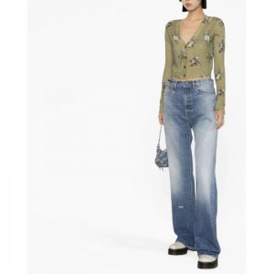 นักออกแบบสไตล์แฟชั่นขายส่งเสื้อสเวตเตอร์แขนยาว