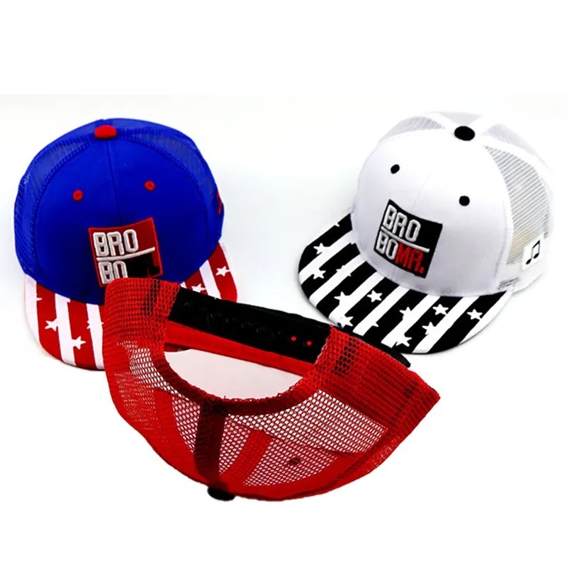 Custom 3d Embroidery Gorras Casquette de Hip Hop Sports Caps หมวกเบสบอลใหม่ Cap Vintage ERA A A Frame Mesh Snapback Cap