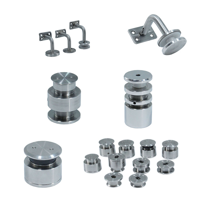 บันไดเครื่องประดับสแตนเลสสตีลบันไดและระเบียงกระจกอุปกรณ์เสริมผลิตภัณฑ์