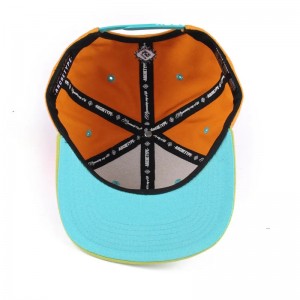 โลโก้ hiphop ที่กำหนดเองบิลสีบล็อกเด็กเด็ก 6 แผงเด็กวัยหัดเดิน snapback gorras blank หมวก snapbacks หมวก snapbacks cap