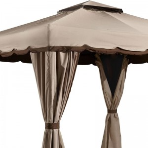 10 ft. x 12 ft. กิจกรรมกลางแจ้งศาลาใช้กับตาข่ายยุงช็อคโกแลต