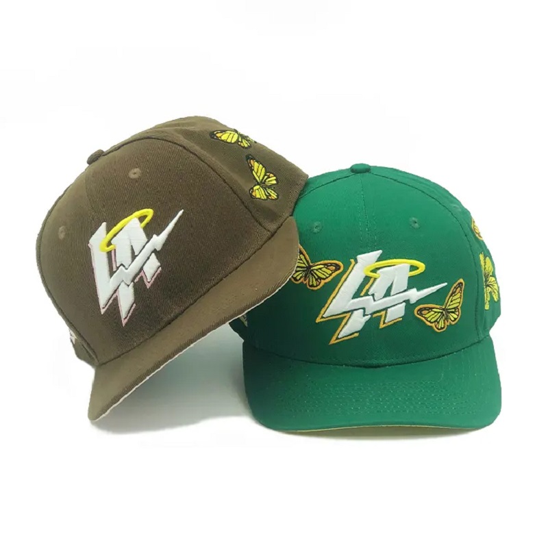 Custom 6 Panel 3d Embroidery Logo Microbend Brim Baseball Cap สำหรับผู้ชาย