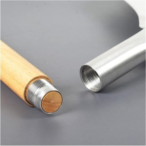 ขายร้อนดถอดได้ที่มือจับอลูมิเนียมจอบเปลือกหอยกับมือจับไม้พิซซ่า