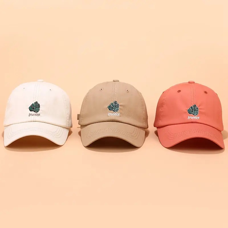 ผ้าฝ้าย 100% Custom 6 Panel Dad Hat, Logo Logo Hat Dad Dad ที่ไม่มีโครงสร้างแบบกำหนดเอง