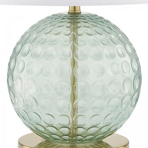 HOME2 Hotel Aqua Glass Table Lamp พร้อมสวิตช์/off rocker ที่ห้องพักของโรงแรม