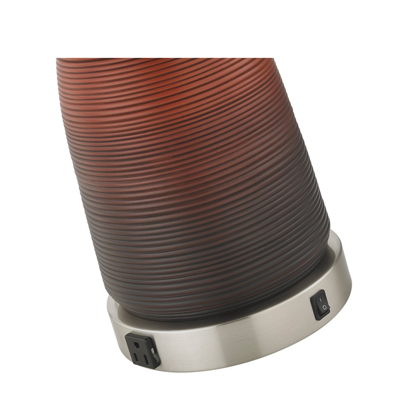 โคมไฟตั้งโต๊ะเรซินของโรงแรมพร้อมตัวแปรเรซิ่นสีเหลืองอำพันและสวิตช์/off rocker, ร้านค้าที่สะดวกสบายสองแห่งที่ห้องพักของโรงแรม