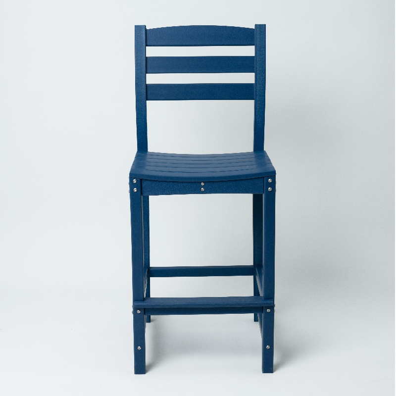 เก้าอี้ Adirondack สูงพร้อมสีฟ้า