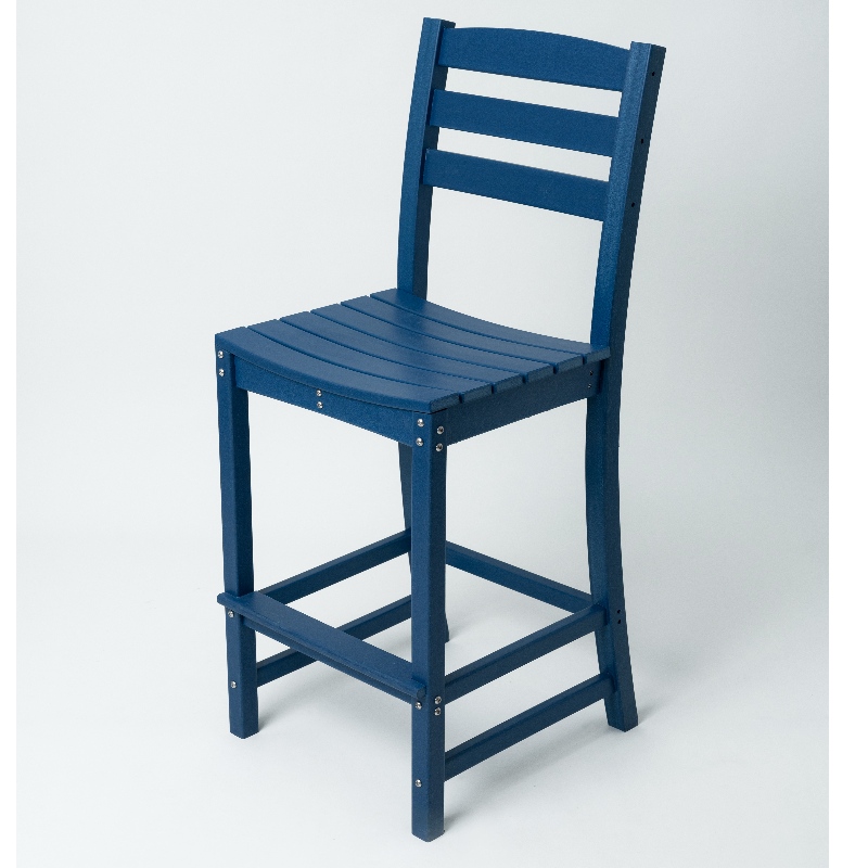 เก้าอี้ Adirondack สูงพร้อมสีฟ้า