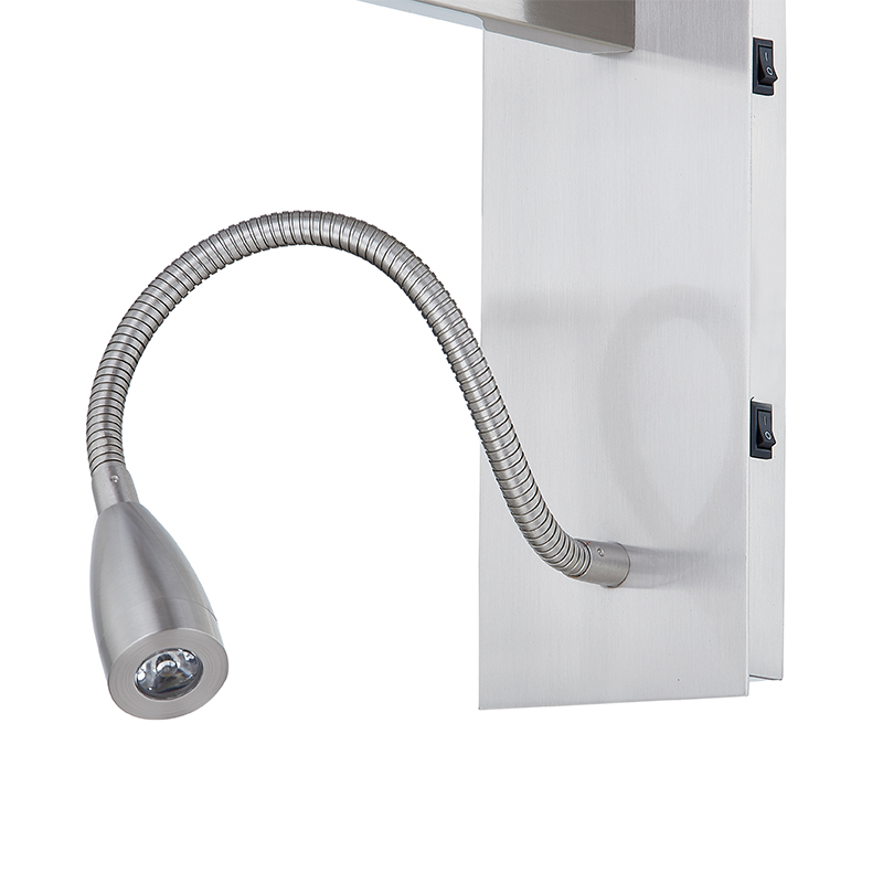 การต้อนรับแบบโรงแรมโคมไฟติดผนังด้วยการแปรงนิกเกิลและร่มเงาผ้าสี่เหลี่ยมที่ห้องพักทั่วไปของโรงแรม