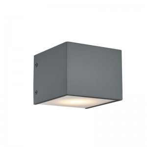 โคมไฟผนังโรงแรมที่มีสีเทาแบนทาสีและ LED แบบบูรณาการภายในที่ห้องพักทั่วไปของโรงแรม