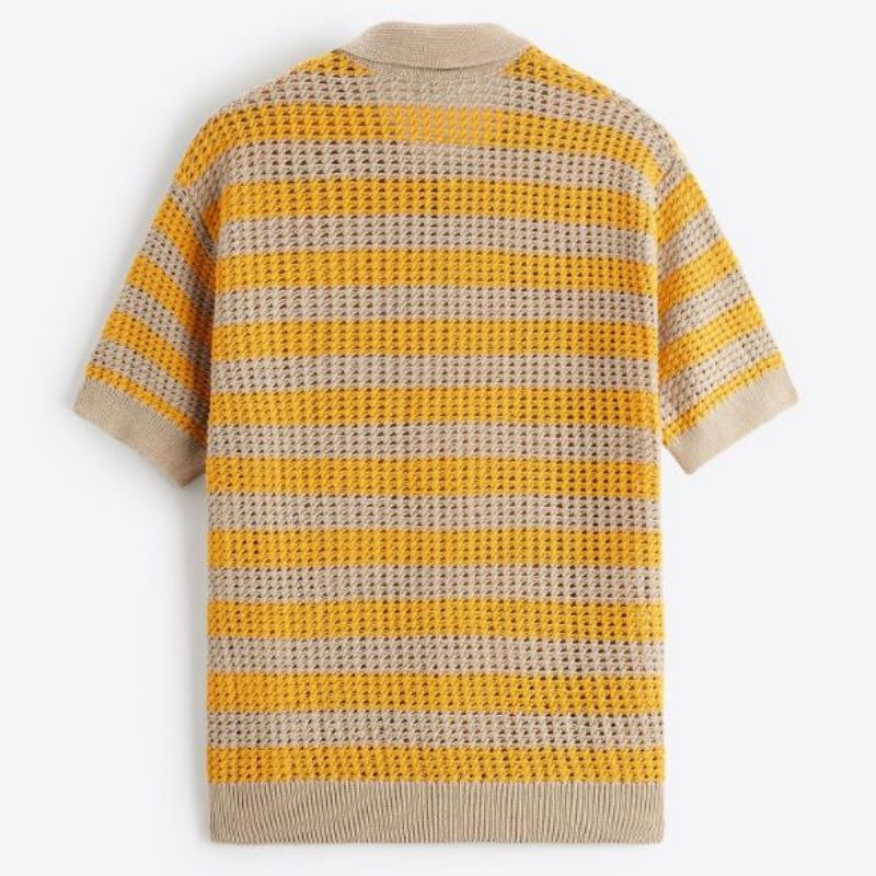 ขายส่งเสื้อเชิ้ตเสื้อสเวตเตอร์โครเชต์ถักสปริงฤดูร้อนฤดูร้อนสำหรับผู้ชาย